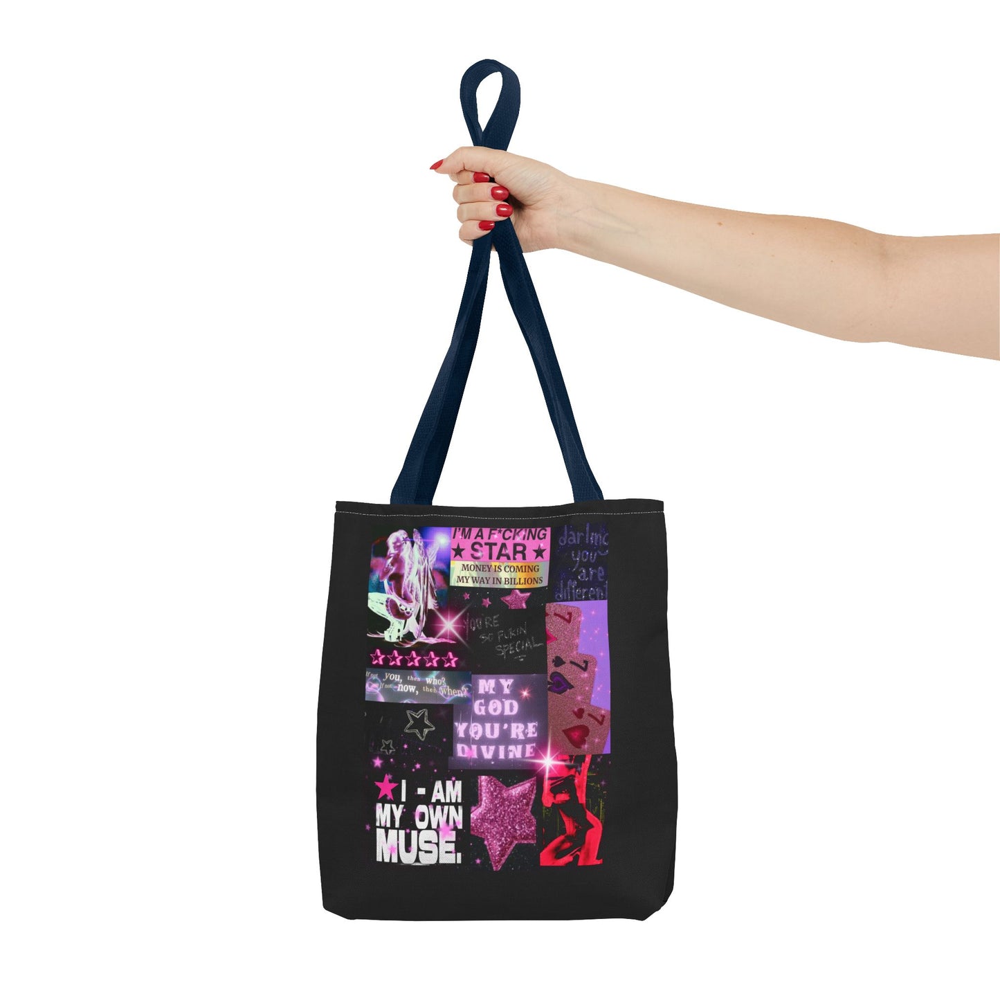 BILLION TIMES BLESSED Graphic Tote Bag