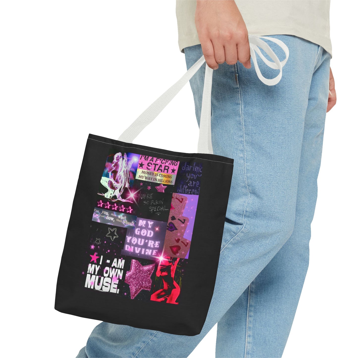 BILLION TIMES BLESSED Graphic Tote Bag