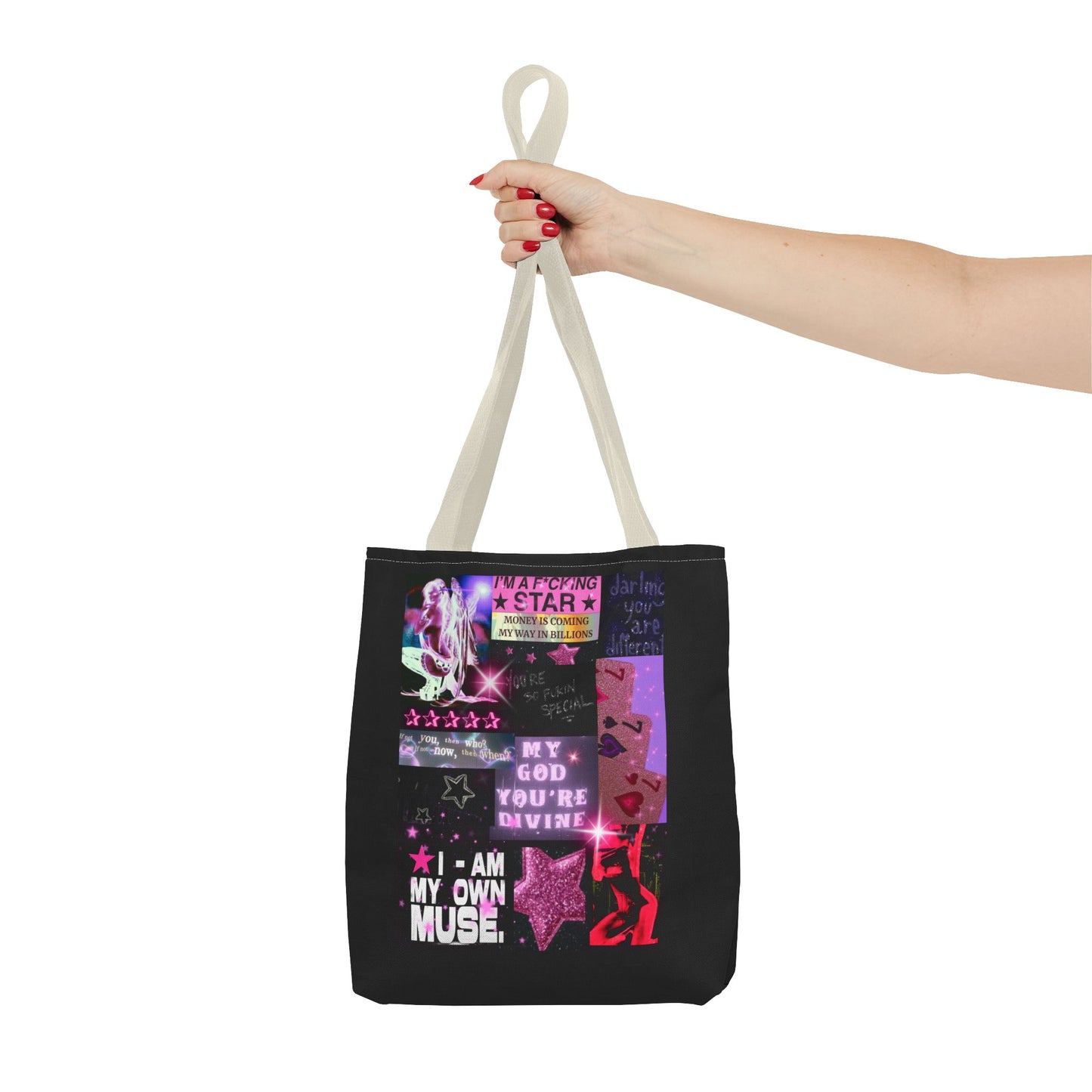 BILLION TIMES BLESSED Graphic Tote Bag