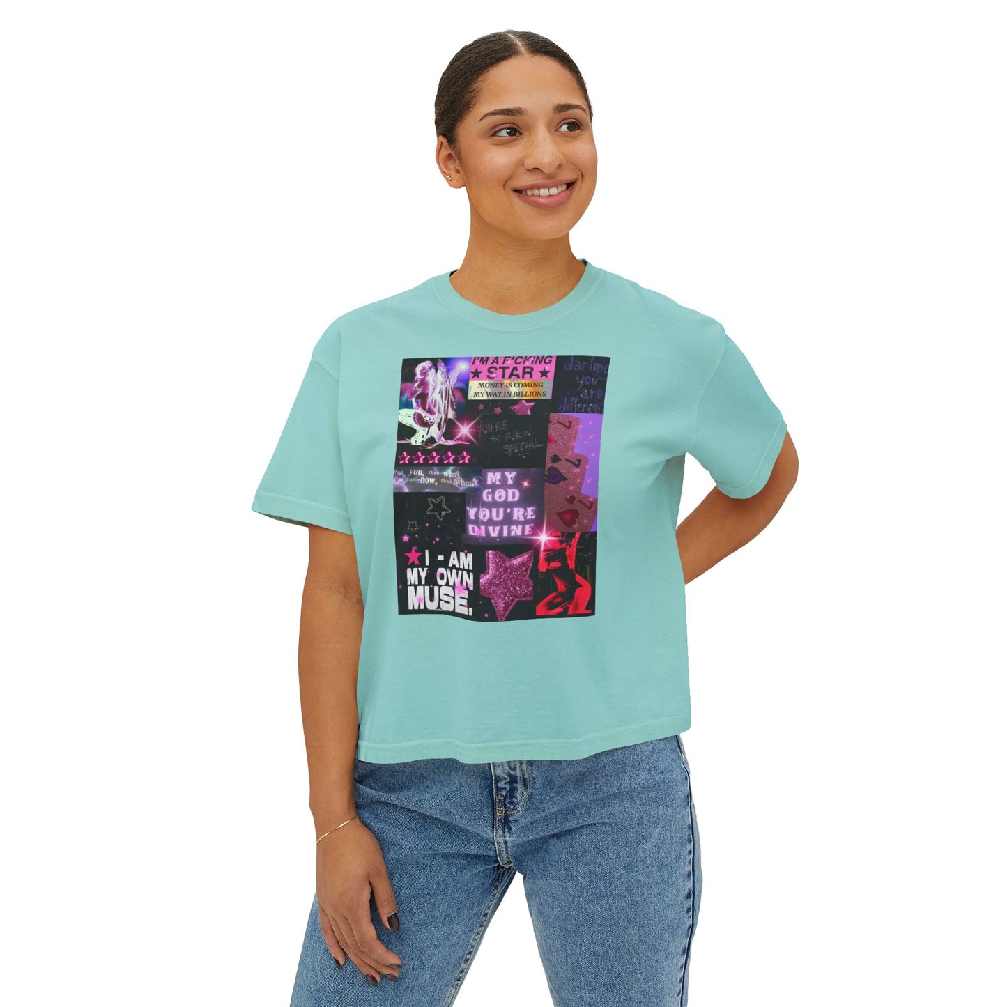 BILLION TIMES BLESSED  Boxy Tee