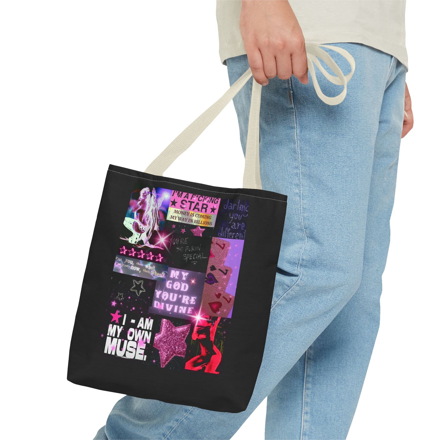 BILLION TIMES BLESSED Graphic Tote Bag